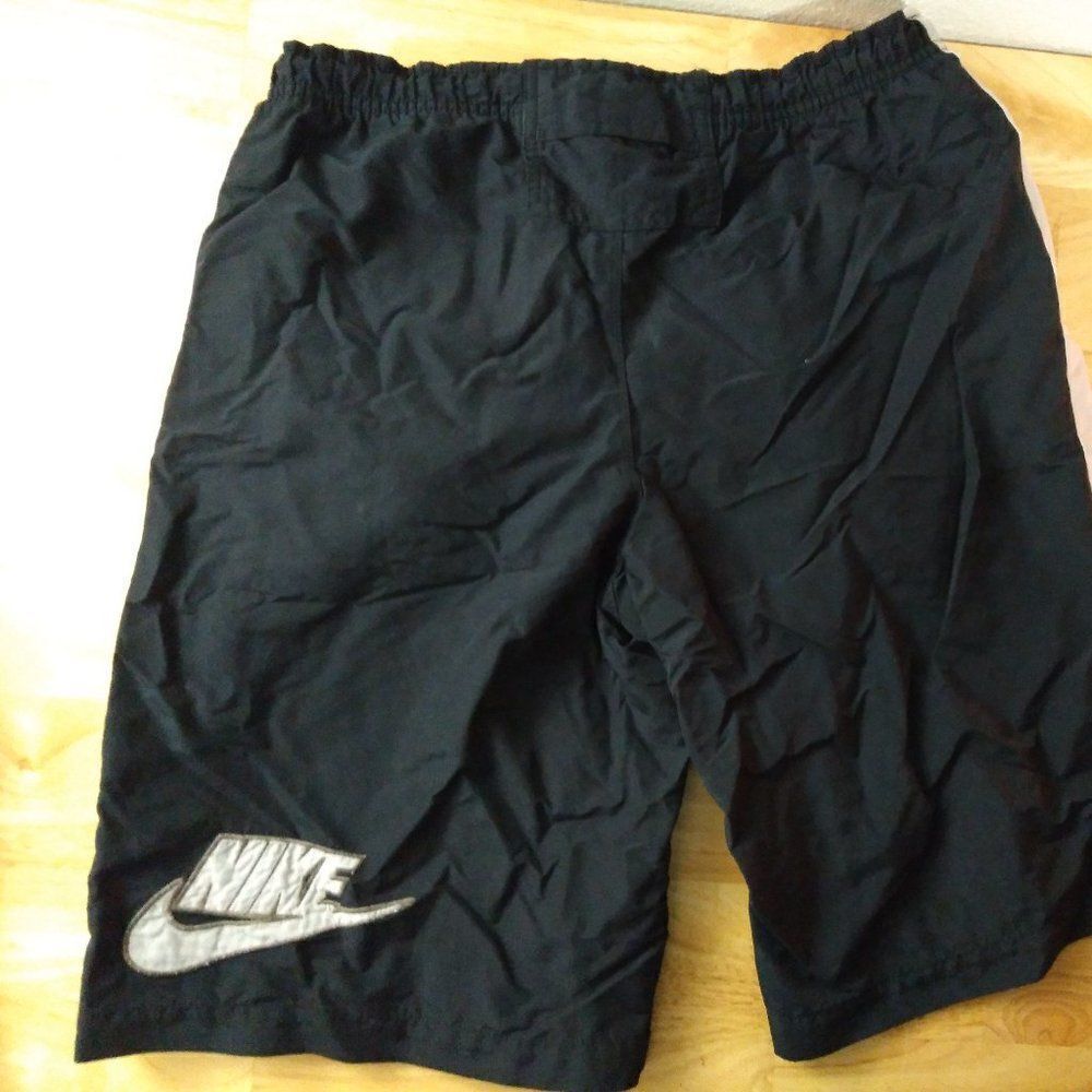 Vintage Nike Logo Striped Wind Shorts Athletic Running